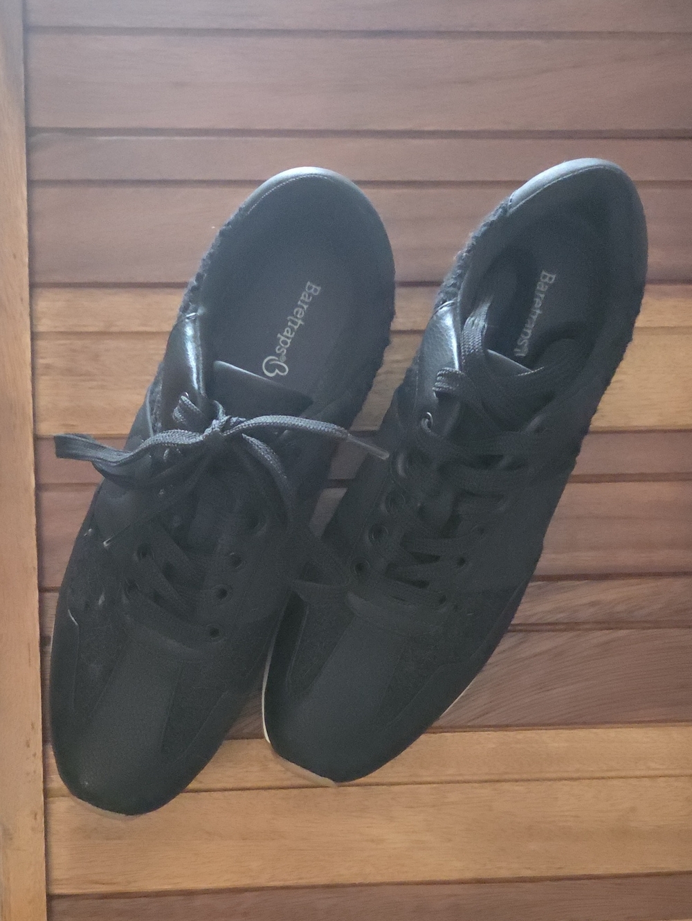 BareTraps Women’s Black Lace-Up Athletic Sneakers